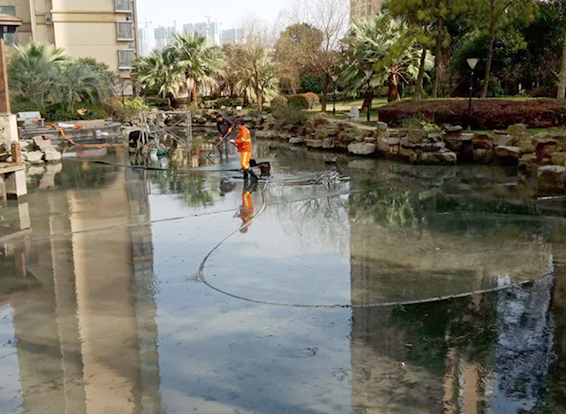 雷州景观池淤泥清理